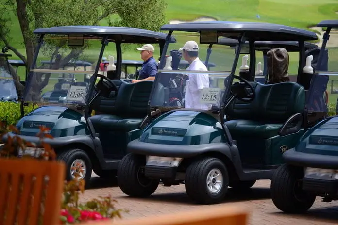 How does golf cart battery watering system work?