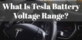 Find each Tesla products battery volt.